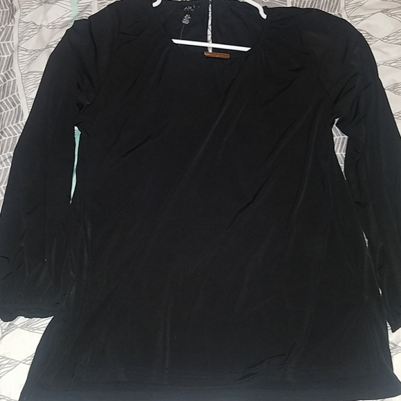 Black dress top size L - Picture 2 of 3